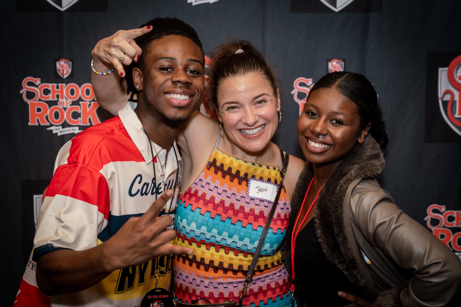 Amadi with School of Rock cast